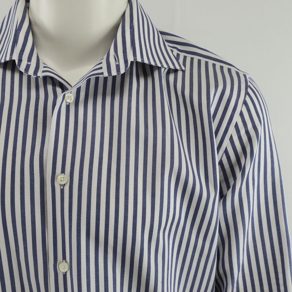 SuitSupply Egyptian Cotton Button Up Dress‎ Shirt Mens 41-7 / 16L - Picture 3 of 8